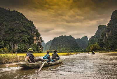 Cruising on Vietnam river